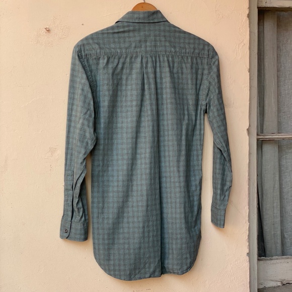 Billy Reid Long Sleeve Button Down, Green, Size Small - Picture 8 of 9